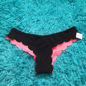 NWT VS PINK Scalloped Bikini Bottoms
